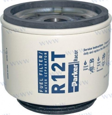 Racor Spin-On Fuel Filter Element (R12T / 10 Micron)