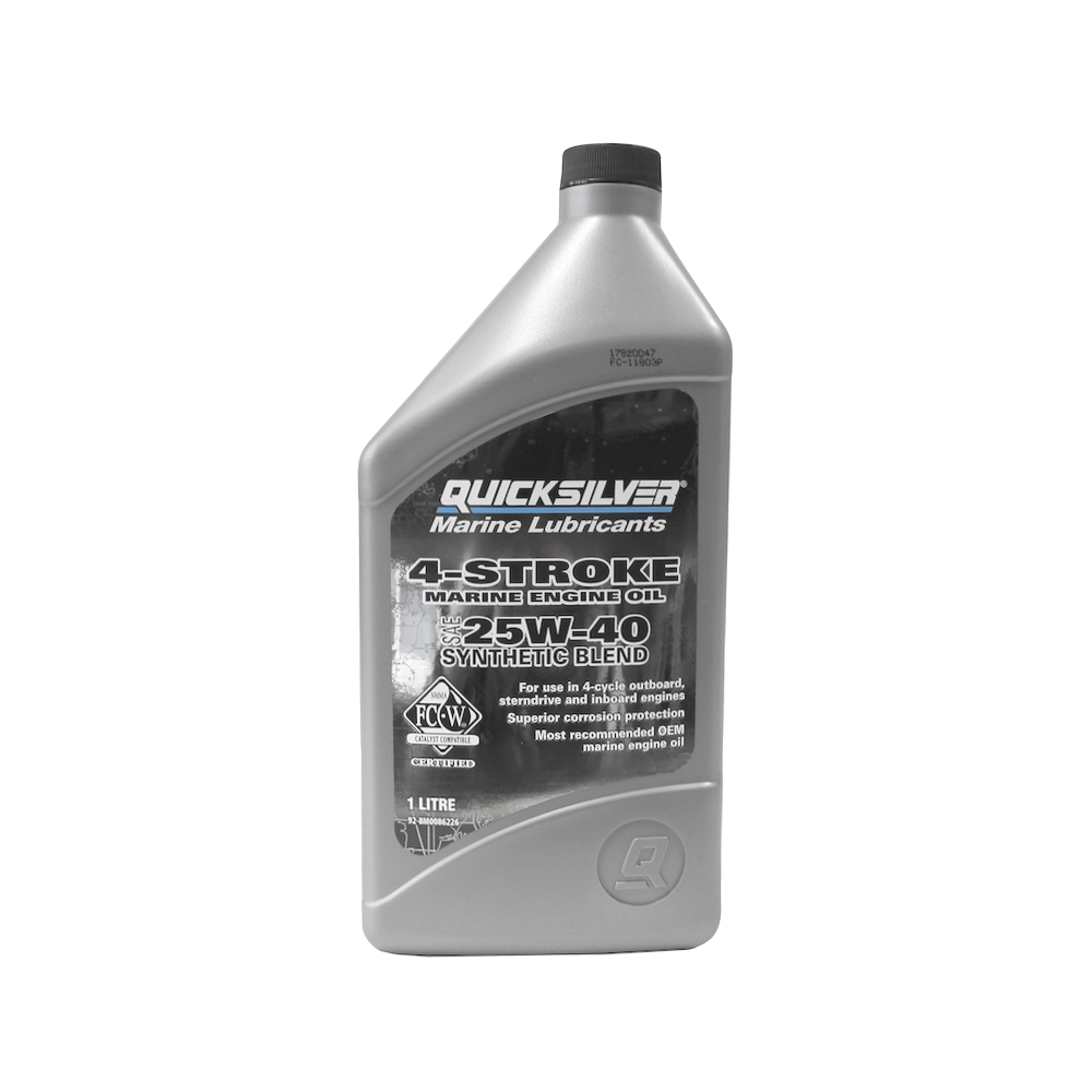 4STROKE MARINE ENGINE OIL 25W40 SYNTHETIC BLEND ( 1 LITRE ) splash