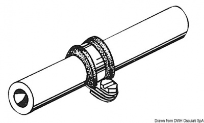 Osculati Rubber-coated SS hose clamp 25 mm 18.024.25