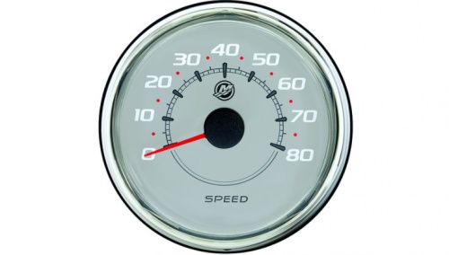 Speedometer, Gray, 80mph
