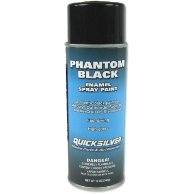 Enamel Spray Paint - Mercury Marine Phantom Black 92-8M0133908
