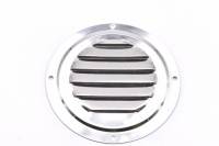 Round lowred vent polished SS Ø 102 mm
