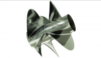 BRAVO THREE XR PRO FINISHED PROPELLER 48-842941L80 16 X 24 Pitch LH, SS 4 BL High Gloss ‑ Front